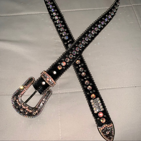 BB Simon Belt Swarovski Black Western AB main image 5